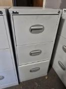 *Silverline Metal Three Drawer Foolscap Filing Cab