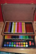 Pencil Crayon & Paint Set