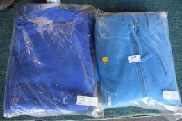 *2x Hooded Onesies Size: S-M (1x turquoise, 1x royal blue)