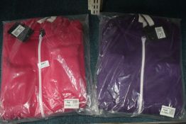 2x Kid’s Hooded Onesies Size: 11-12 years (1x pink, 1x purple)
