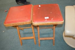 Pair of Folding Retro Stools