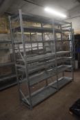 Set of Racking 250cm wide x 250cm high Comprising 3x Uprights and 14x Shelves