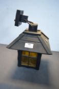 Wooden Outdoor Electric Lantern