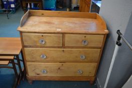 Victorian Stripped Pine Four Drawer Chest