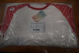 *4x Women’s Red & White Christmas Pyjama Sets Size: 16