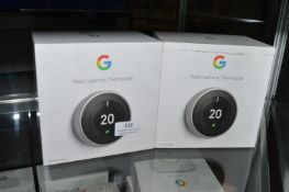 *2x Google Nest Learning Thermostats