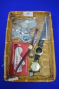Mixed Lot of Vintage Wristwatches and Coinage