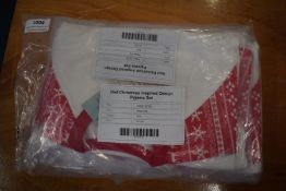 4x Infant’s Red & White Christmas Pyjama Set Size: 6-12 months