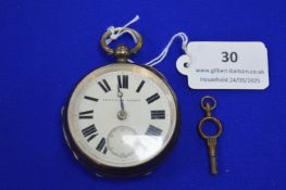 Hallmarked Sterling Silver Pocket Watch