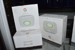 *3x Google Nest Protect Smoke and Carbon Monoxide Alarms