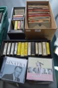 7” Singles, 8 Track Tapes, and CDs
