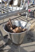 Bucket of Metal Shoe Lasts