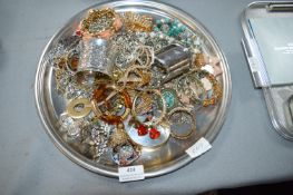 Tray Lot of Costume Jewellery