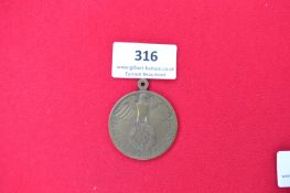 Bronze Commemorative Medal – A round medal dated 2–3.9.1939 inscribed Gausches Jäger- u.
