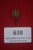 Miniature stickpin version of the SA Sports Badge, instituted in 1933 by Ernst Röhm and later made a