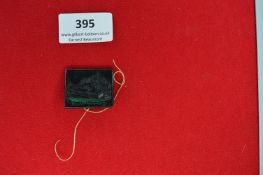 Glass Plaque of Marienberg Fortress, Würzburg – A rectangular dark green glass plaque depicting