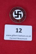 A National Socialist German Workers’ Party (NSDAP) membership badge, standard circular enamel