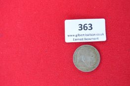 2 Reichsmark Coin – A silver coin dated 1938, featuring bust of Hindenburg to obverse and national