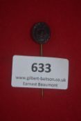 Stickpin, miniature Black Wound Badge (Verwundetenabzeichen in Schwarz), oval form with laurel
