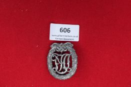 Luftwaffe Wireless Operator/Air Gunner Badge (Fliegerschützenabzeichen mit Blitzbündel) – An oval