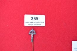 Pressed Metal Commemorative Tinnie Badge “Hindenburg Cross Memorial” – A small silvered metal