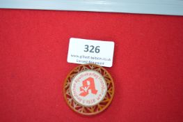 Tinnie – Deutscher Apothekertag (German Pharmacists’ Day), Frankfurt a/M 1938, circular badge with