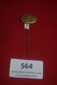 DLRG lifesaving stickpin badge, gilt oval with eagle over waves and 