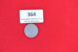 50 Reichspfennig Coin – A base-metal coin dated 1941, inscribed Reichspfennig with wreath to obverse