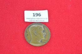 German bronze medallion, obverse with portrait profile, reverse inscribed “1. Sg. Dreik A-H 1931”.