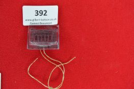 Glass Souvenir Plaque of the Royal Concert Hall, Munich – A rectangular clear glass plaque,