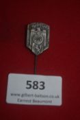 German Third Reich stickpin – WHW (Winterhilfswerk) shield, dated 1936–1937, “DSSV” and swastika
