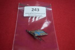 Enamel Flag Stickpin Badge “Norway” – A small alloy stickpin badge in the form of a waving flag,