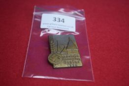 2. Reichsbauerntag Goslar 1934 Badge – A rectangular pressed metal day badge depicting town