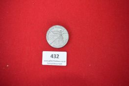 A circular grey alloy tinnie for the Kreistag Gross-Frankfurt, dated 24–25 June 1939. The obverse