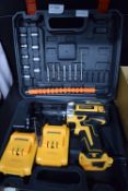 Bisutime Drill with Charger, 2x Batteries, and Case