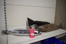 2x 1930’s BSA Fishtail Silencers, and 1x Triumph 350/500