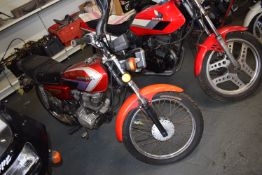 Honda CG125 Motorcycle (for spares/repair), Reg: YG02 RUH