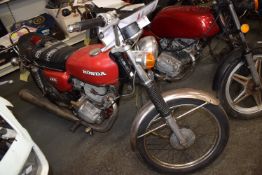 Honda CB125 Motorcycle (for spares/repair), Reg: AD7 11M,