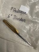 Pair of Brass Dividers and Jakar Adjustable Square