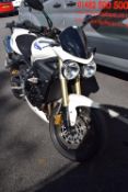 Triumph Street Triple Motorcycle, Reg: YY10 HXO