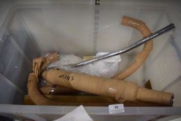 2x New Motorcycle Exhaust Systems (believed to be BSA C15/B40 and M21) (as new, crate not included)