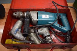 Makita 2-Speed Hammer Drill Including Pneumatic Drill and 90-degree Drive