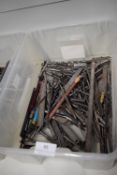 Various Drill Bits, Files, etc. (box not included)