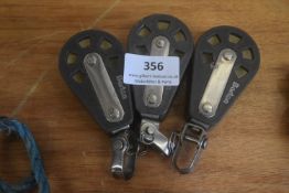 3x Barton Rope Blocks