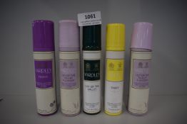 5x Assorted Yardley Body Sprays