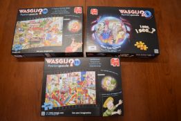 3x Wasgij? 1000pc Jigsaw Puzzles (as pictured)