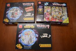 3x Wasgij? 1000pc Jigsaw Puzzles (as pictured)