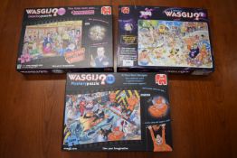 3x Wasgij? 1000pc Jigsaw Puzzles (as pictured)