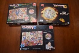 3x Wasgij? 1000pc Jigsaw Puzzles (as pictured)