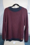 Henri Llyod Navy & Burgundy Jumper Size: M